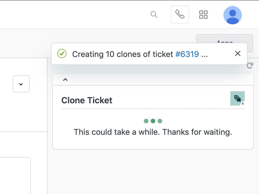 Clone Ticket dashboard view — Agent Productivity app on the Zendesk Marketplace